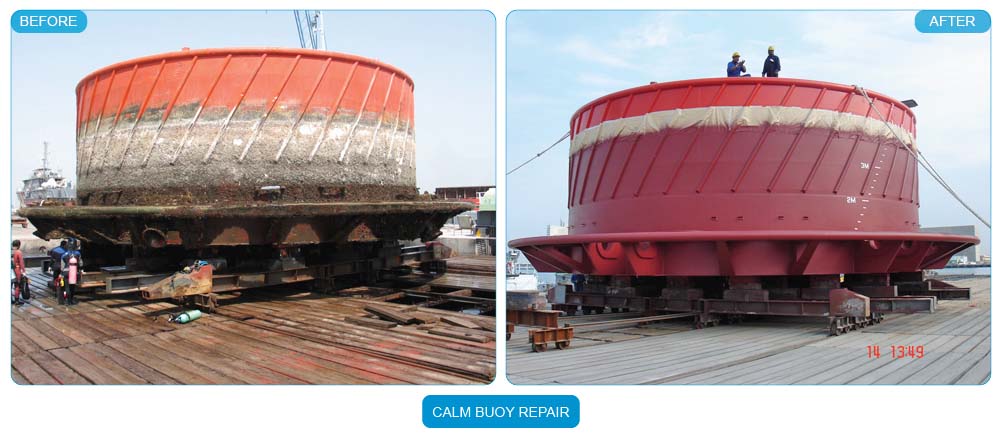 Calm buoy repair