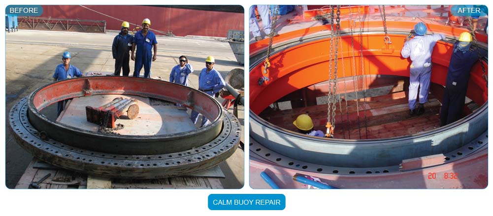 Calm buoy repair
